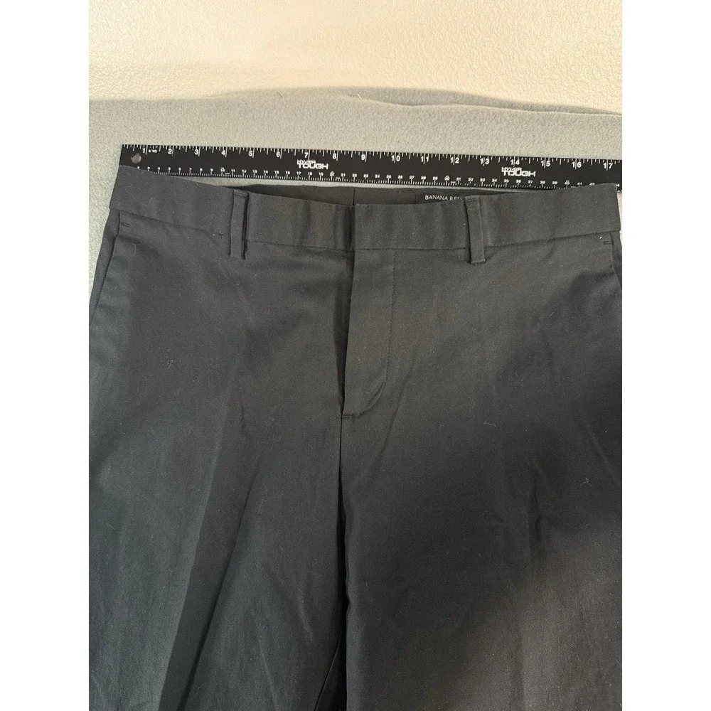 Banana Republic Pants Mens 33x34 Black Slim Fit Stretch Chino Straight Casual